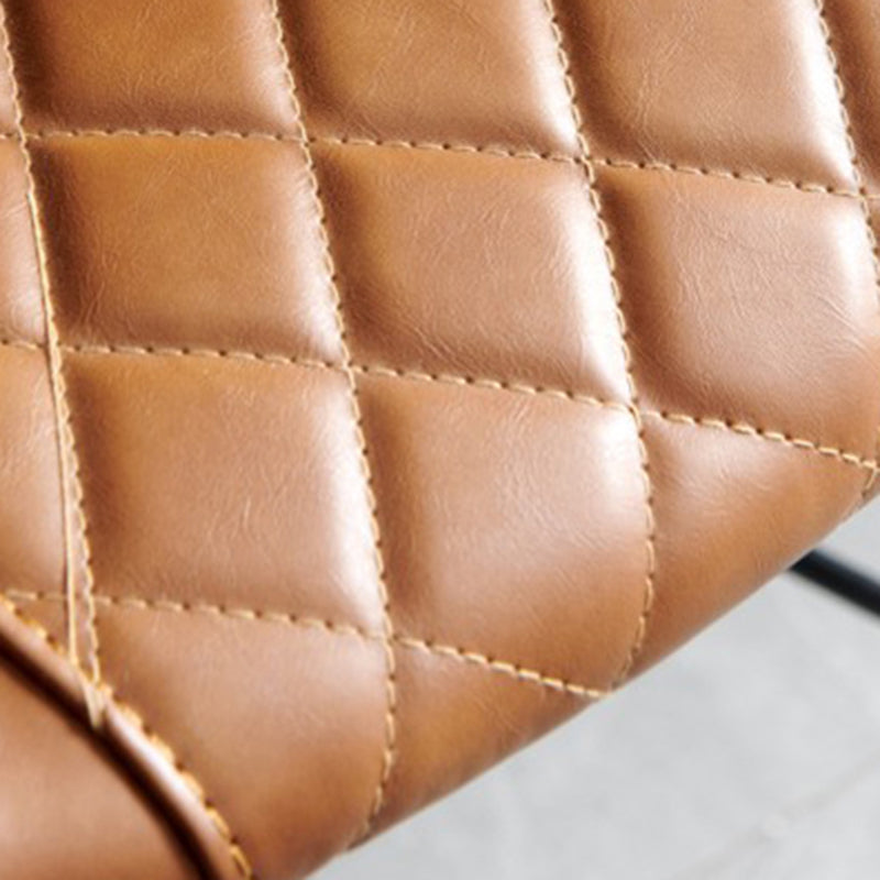 Faux Leather Armless Counter Stool Industrial Bristol Bucket Bar Chair Clearhalo 'Bar Furniture' 'Bar Stools' 'bar_stools' 'furn' 'furn_bar_stools' 'Furniture' 'Kitchen & Dining Furniture' 5790390