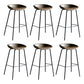 Faux Leather Armless Counter Stool Industrial Bristol Bucket Bar Chair Coffee 6 Piece Set Clearhalo 'Bar Furniture' 'Bar Stools' 'bar_stools' 'furn' 'furn_bar_stools' 'Furniture' 'Kitchen & Dining Furniture' 5790393