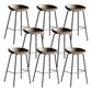 Faux Leather Armless Counter Stool Industrial Bristol Bucket Bar Chair Coffee 8 Piece Set Clearhalo 'Bar Furniture' 'Bar Stools' 'bar_stools' 'furn' 'furn_bar_stools' 'Furniture' 'Kitchen & Dining Furniture' 5790394