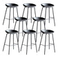 Faux Leather Armless Counter Stool Industrial Bristol Bucket Bar Chair Grey 8 Piece Set Clearhalo 'Bar Furniture' 'Bar Stools' 'bar_stools' 'furn' 'furn_bar_stools' 'Furniture' 'Kitchen & Dining Furniture' 5790404