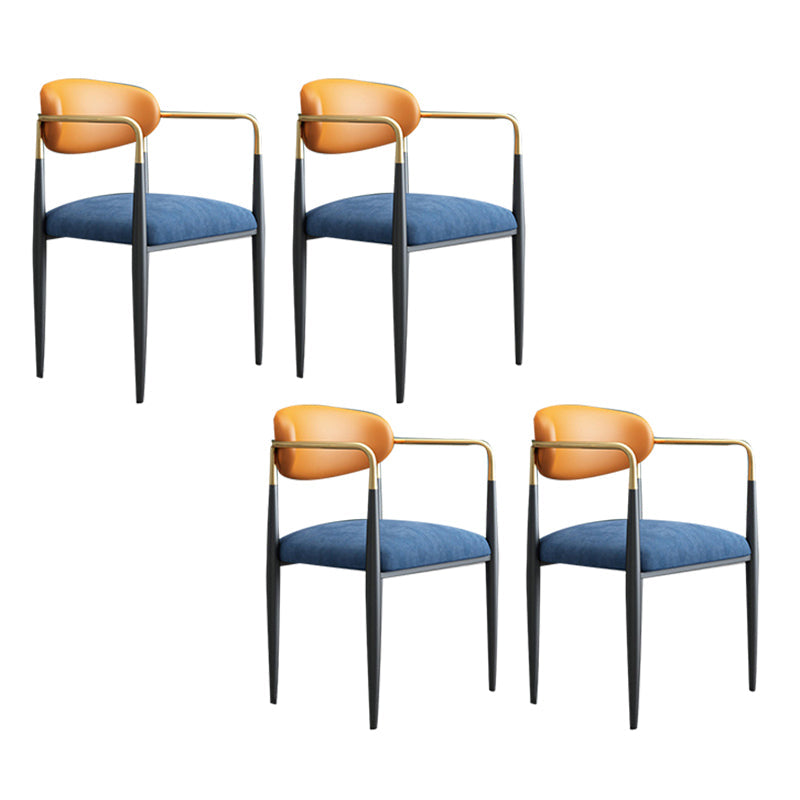 Sgabello da bar rettangolare con bracciolo industriale imbottito con schienale pieno