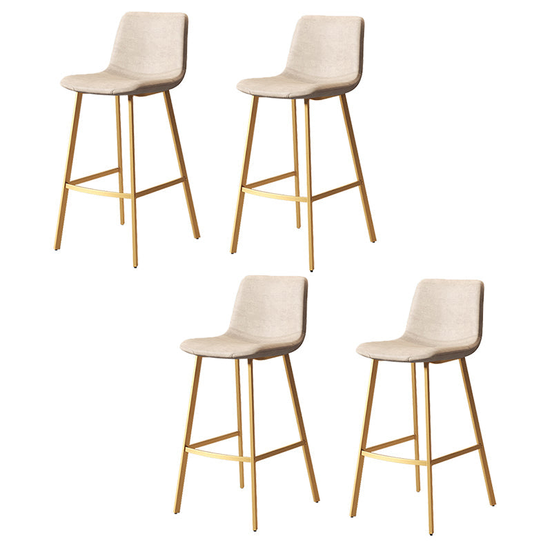 Taburete de cuero sintético sin brazo taburete de bar de reposapiés industrial