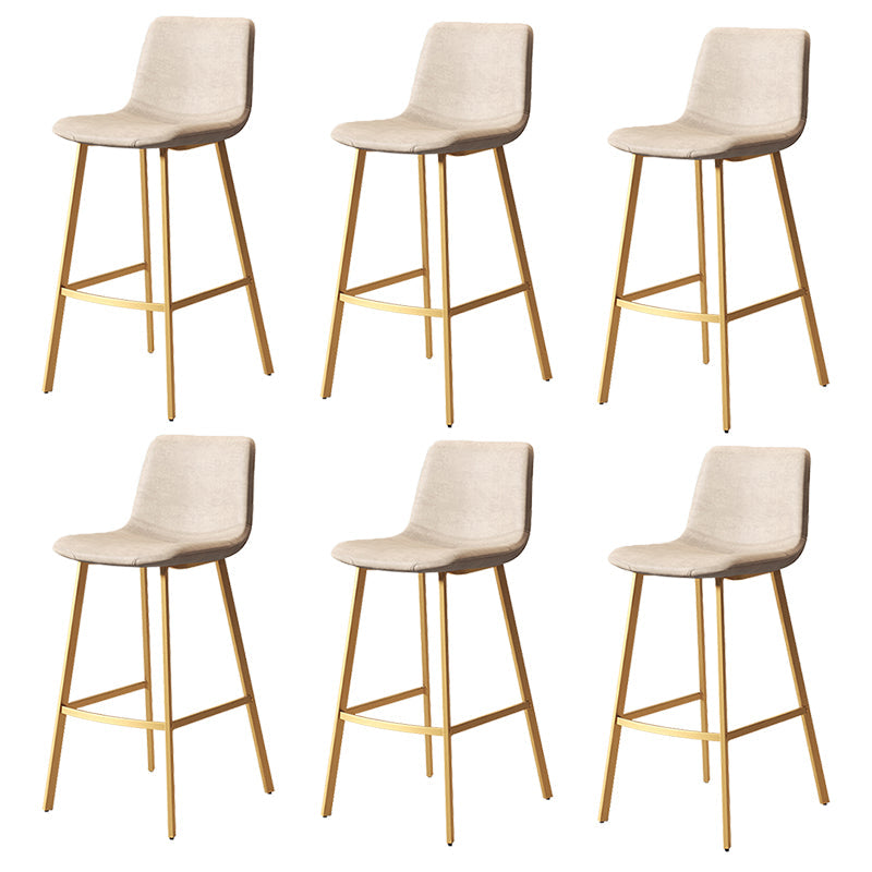 Taburete de cuero sintético sin brazo taburete de bar de reposapiés industrial