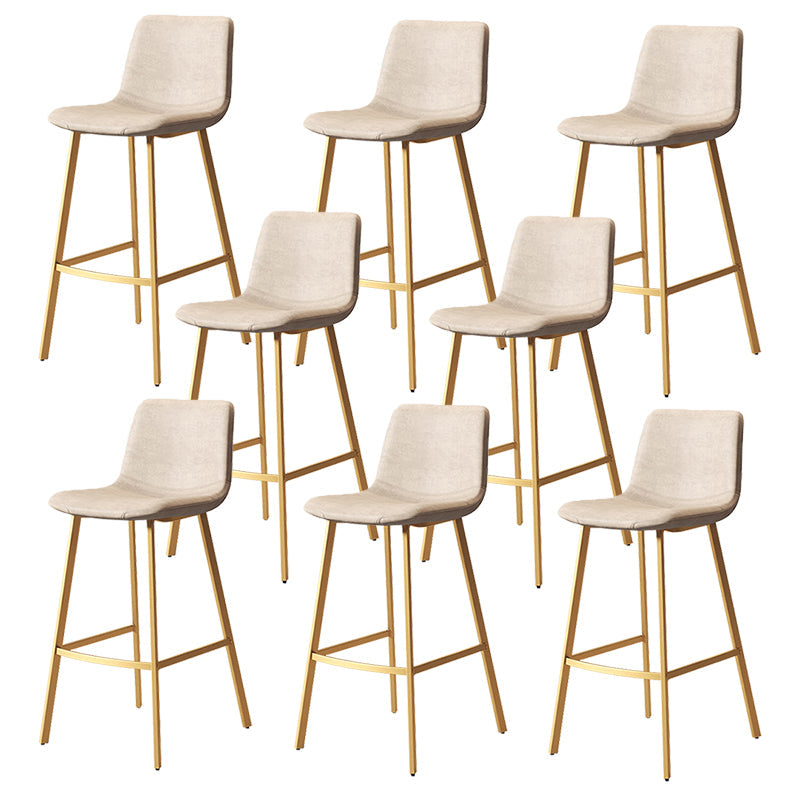 Taburete de cuero sintético sin brazo taburete de bar de reposapiés industrial