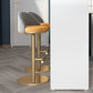 Adjustable Height Armless ar Chair Modern Upholstered Rotatable Bar Stool Clearhalo 'Bar Furniture' 'Bar Stools' 'bar_stools' 'furn' 'furn_bar_stools' 'Furniture' 'Kitchen & Dining Furniture' 5790764