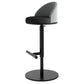 Adjustable Height Armless ar Chair Modern Upholstered Rotatable Bar Stool Black 1 Piece Bar Stool(31"H) Clearhalo 'Bar Furniture' 'Bar Stools' 'bar_stools' 'furn' 'furn_bar_stools' 'Furniture' 'Kitchen & Dining Furniture' 5790772