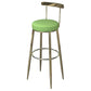 Industrial Low Back Counter Stool Armless Bar Chair with Metal Footrest