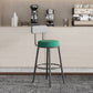 Contemporary Matte Finish Velvet Stool Milk Tea Shop Footrest Barstool
