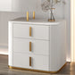 5 Drawers Vanity Set with Padded Stool 29.52" High Dresser in White Clearhalo 'Bedroom Furniture' 'furn' 'furn_makeup_vanities' 'Furniture' 'Makeup Vanities' 'makeup_vanities' 5791263