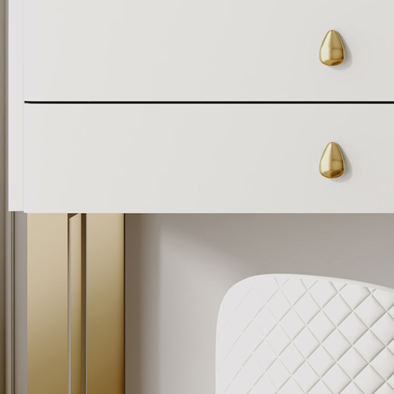 Dresseur beige ensemble avec tiroirs de rangement vanité de maquillage en pierre