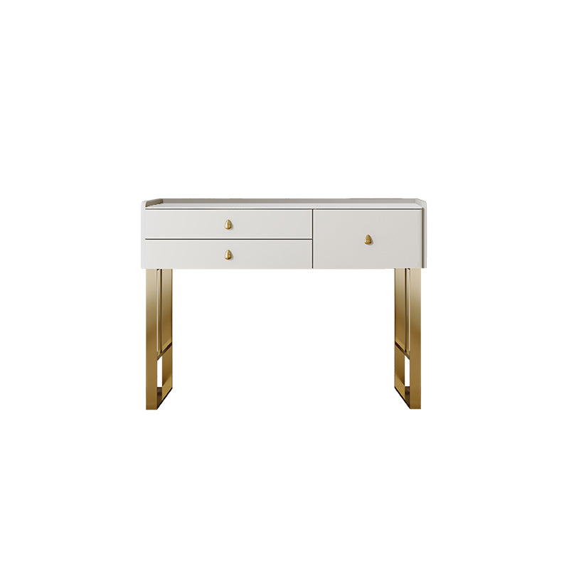 Dresseur beige ensemble avec tiroirs de rangement vanité de maquillage en pierre