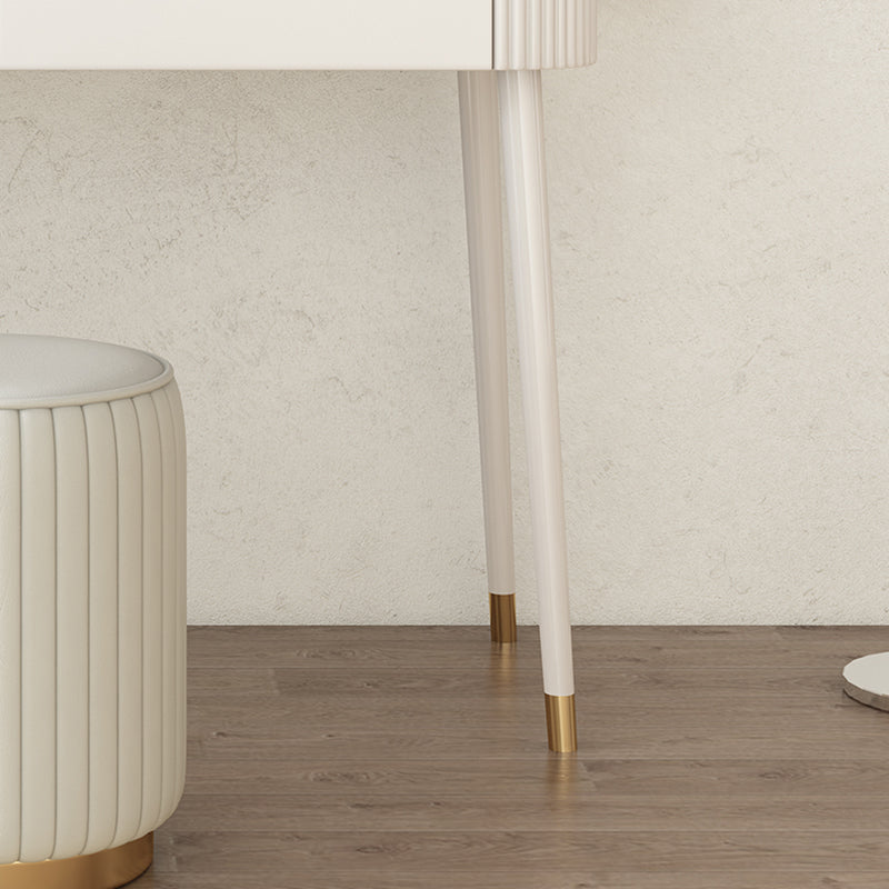 Witte stenen top ijdelheid met laden 29.52 "H ijdelheid set met ontlasting