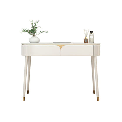 Witte stenen top ijdelheid met laden 29.52 "H ijdelheid set met ontlasting