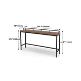 Tavolo da bar per top in legno di pino marrone scuro tavolo da pub moderno per la casa