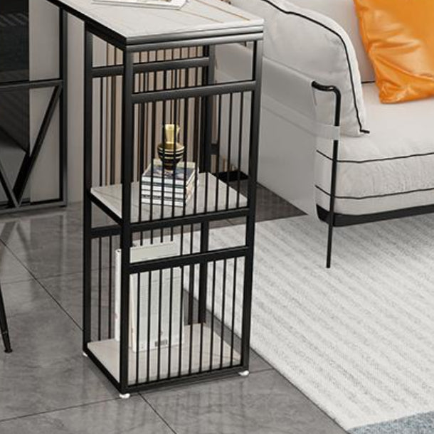 Glam soggiorno altezza della barra di altezza in pietra e tavolo da pub altezza della barra metallica