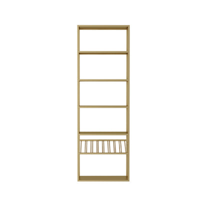 Portabottiglie per vino per pavimenti in metallo e porta d'ingua glam di portabaglatura con scaffale