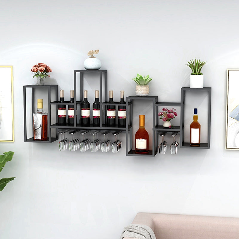 Luxe ijzeren wijnrek wandmontage wijnglas stengel rekhouder