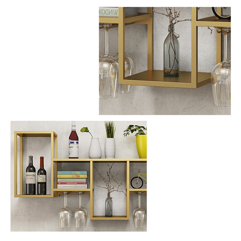 Luxe ijzeren wijnrek wandmontage wijnglas stengel rekhouder