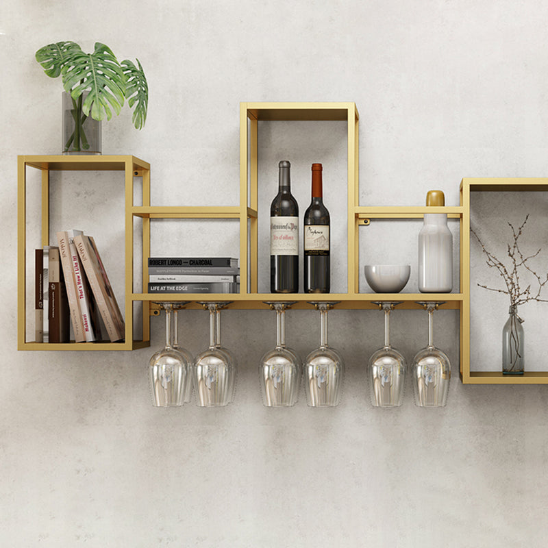 Luxe ijzeren wijnrek wandmontage wijnglas stengel rekhouder