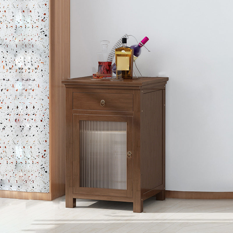 Wood Modern Wine Rack-12.4"L X 13.2"W Wine Rack Holder in Brown 13"L x 13"W x 20.5"H Clearhalo 'furn' 'furn_wine_racks' 'Furniture' 'Kitchen & Dining Furniture' 'Wine Racks' 'wine_racks' 5791967