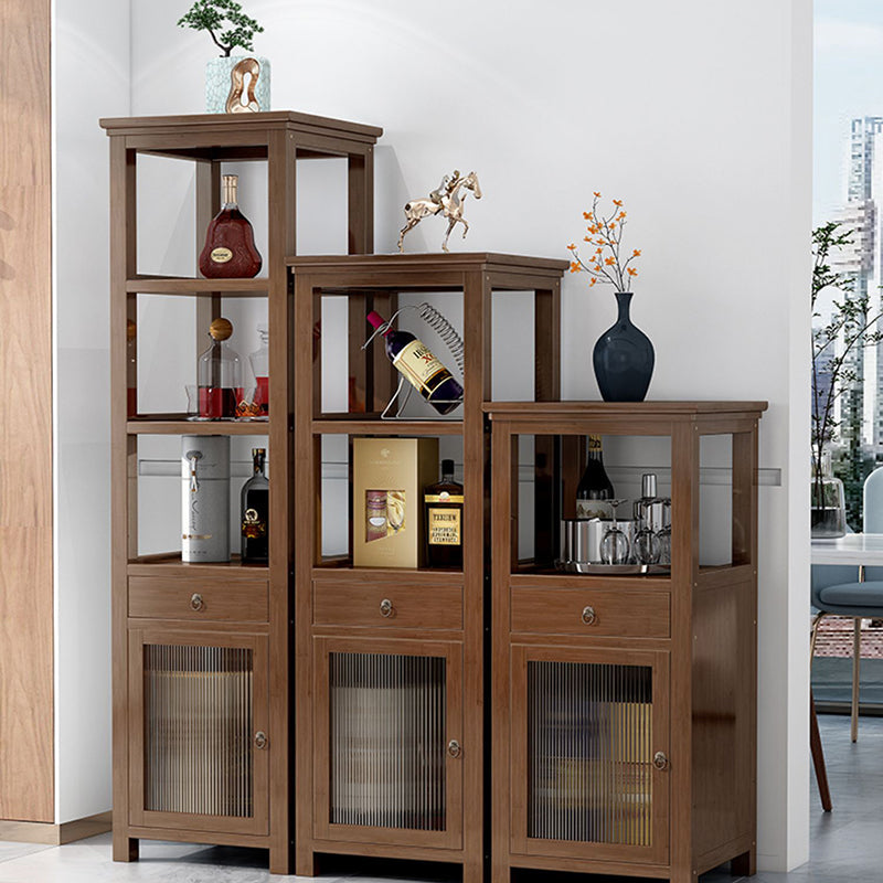 Wood Modern Wine Rack-12.4"L X 13.2"W Wine Rack Holder in Brown Clearhalo 'furn' 'furn_wine_racks' 'Furniture' 'Kitchen & Dining Furniture' 'Wine Racks' 'wine_racks' 5791974