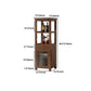 Wood Modern Wine Rack-12.4"L X 13.2"W Wine Rack Holder in Brown Clearhalo 'furn' 'furn_wine_racks' 'Furniture' 'Kitchen & Dining Furniture' 'Wine Racks' 'wine_racks' 5791980