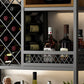 Rack à vin industriel kit de sol en sol de porte-vin avec une étagère pour la cuisine