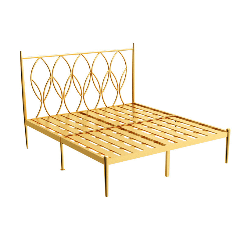 Glam 47 "lang metalen open frame bed met rechthoekig hoofdeinde