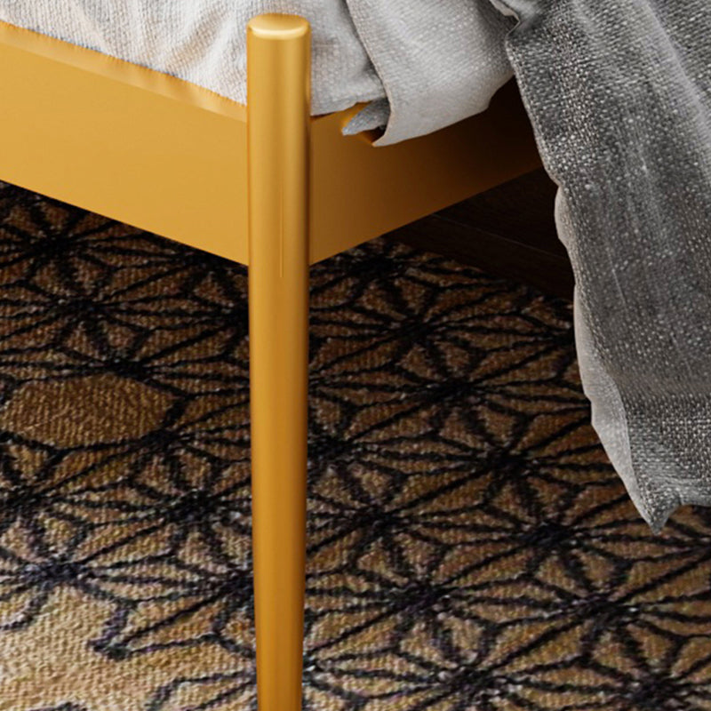 Glam 47 "lang metalen open frame bed met rechthoekig hoofdeinde