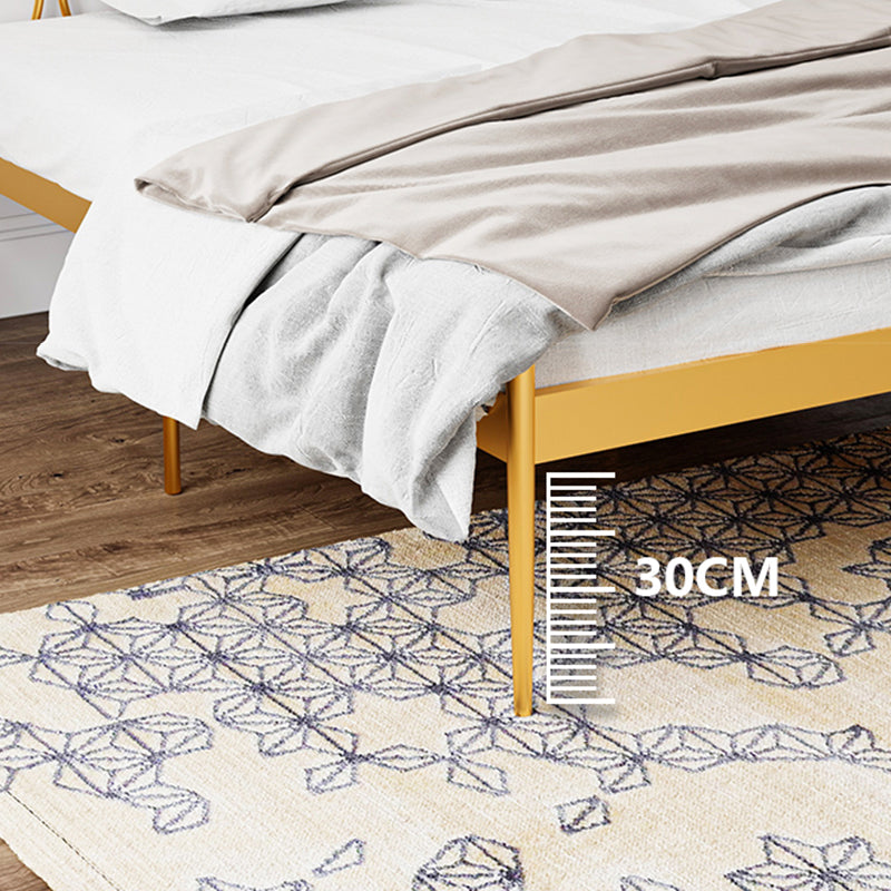 Glam 47 "lang metalen open frame bed met rechthoekig hoofdeinde