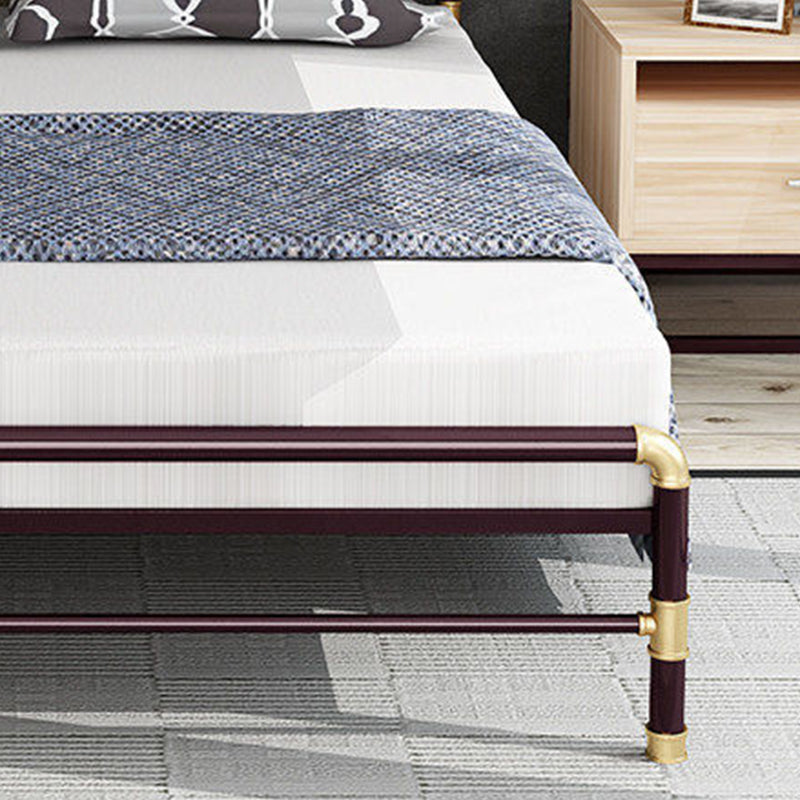 Mechón 43.3 "H Camino de marco de cama industrial de estilo industrial Cama de marco abierto