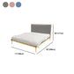 Cadre de lit rembourré lit luxueux lit en métal en finition en or