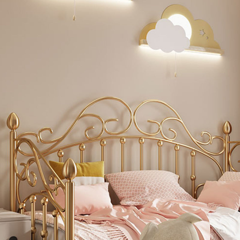 Cadre de lit métallique glamour 45 "de haut lit ouvert avec tête de lit