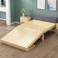 Scandinavian Wood Foldable Bed Low Profile Upholstered Bed with Mattress Clearhalo 'Bedroom Furniture' 'Beds' 'furn' 'furn_beds' 'Furniture' 5792219