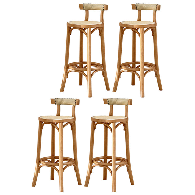 Vaste houten barkruk moderne armloos zit 28-inch barkruk