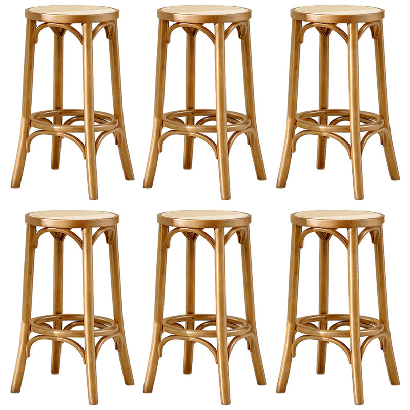 Vaste houten barkruk moderne armloos zit 28-inch barkruk