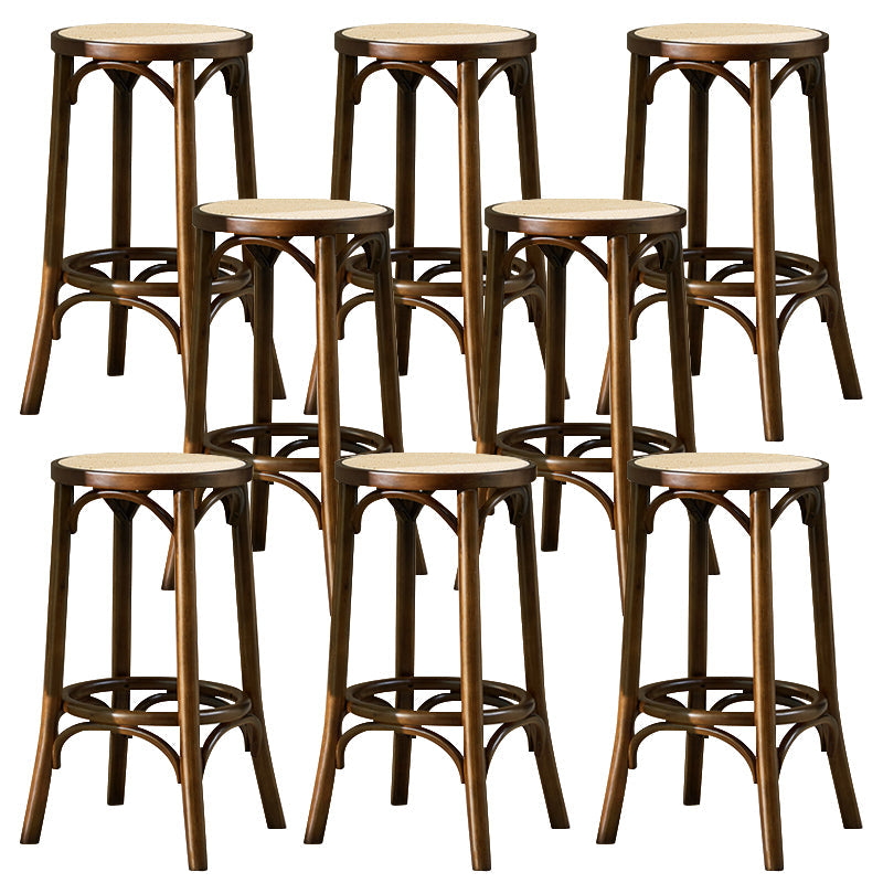 Vaste houten barkruk moderne armloos zit 28-inch barkruk