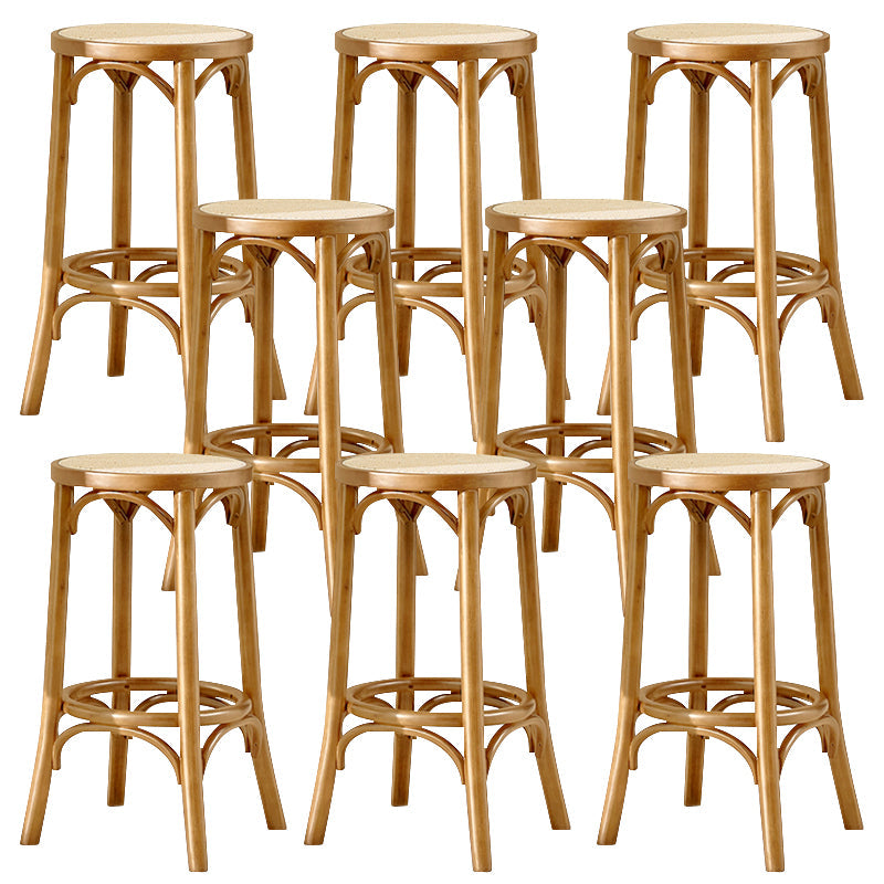 Vaste houten barkruk moderne armloos zit 28-inch barkruk