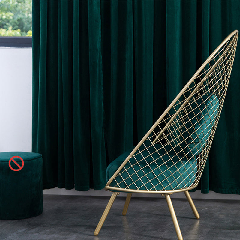 Glam 23,6 "Weitkissen Rückenschwamm Metallrahmen Armless Stuhl