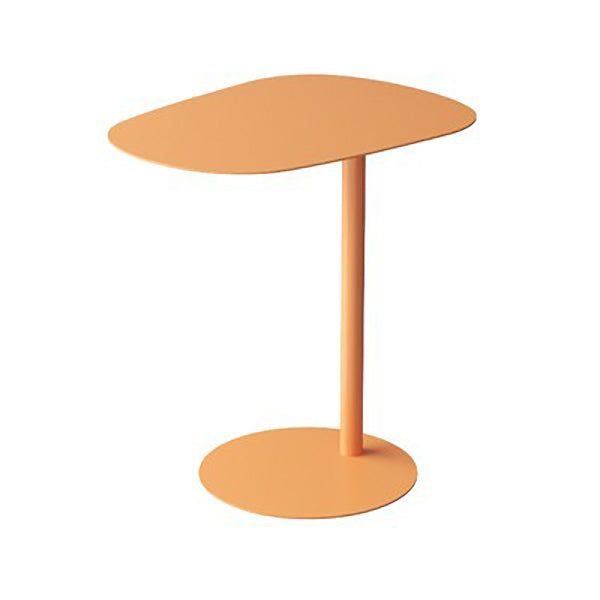 Pedestal Iron Side Table Minimalist End Table for Living Room