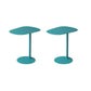 Pedestal Iron Side Table Minimalist End Table for Living Room