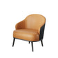 Contemporary Leather Arms Included Sloped Arms Accent Armchair Clearhalo 'Accent Chairs' 'accent_chairs' 'Chairs & Seating' 'furn' 'furn_accent_chairs' 'Furniture' 'Living Room Furniture' 5792505