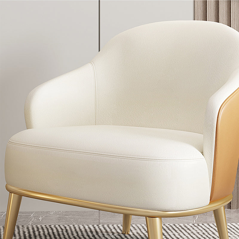 Contemporary Leather Arms Included Sloped Arms Accent Armchair Clearhalo 'Accent Chairs' 'accent_chairs' 'Chairs & Seating' 'furn' 'furn_accent_chairs' 'Furniture' 'Living Room Furniture' 5792506