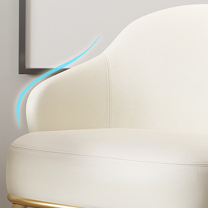 Contemporary Leather Arms Included Sloped Arms Accent Armchair Clearhalo 'Accent Chairs' 'accent_chairs' 'Chairs & Seating' 'furn' 'furn_accent_chairs' 'Furniture' 'Living Room Furniture' 5792508