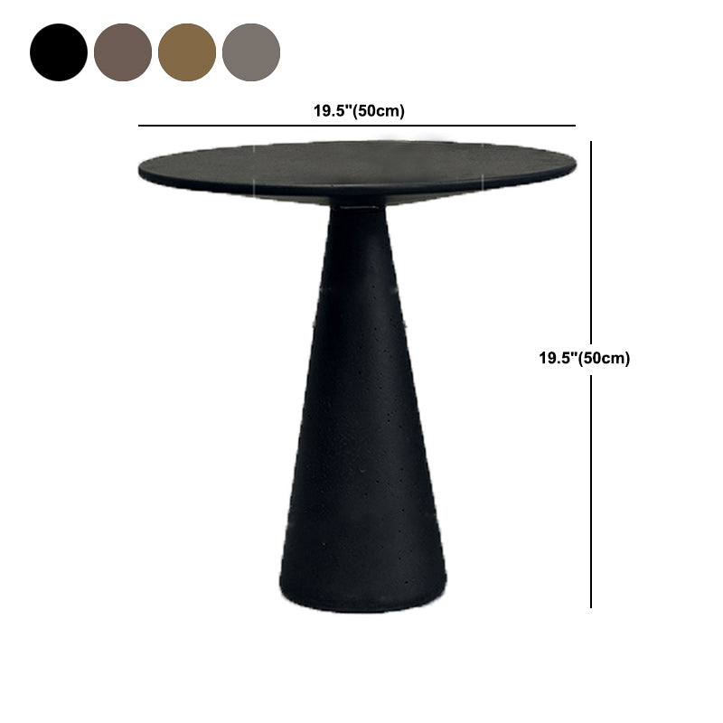 Table de métal de base de piédestal rond