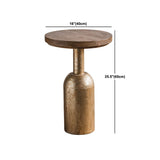 French Country Style Pedestal Base Base Round Old Solid Wood Table