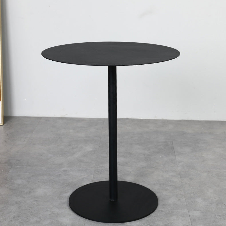 Base de piédestal moderne médiéval Table d'appoint en métal rond / carré