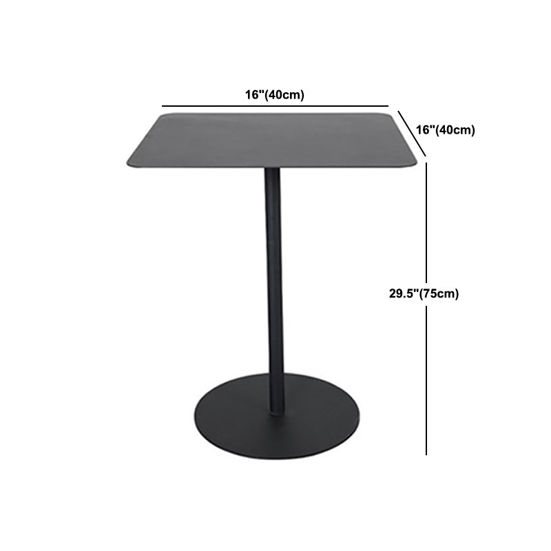 Base de piédestal moderne médiéval Table d'appoint en métal rond / carré