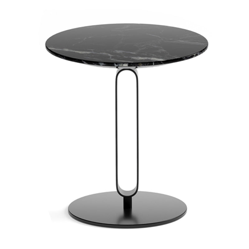 Design di base di base di piedistallo rotondo tavolo in legno solido tavolino in stile nordico