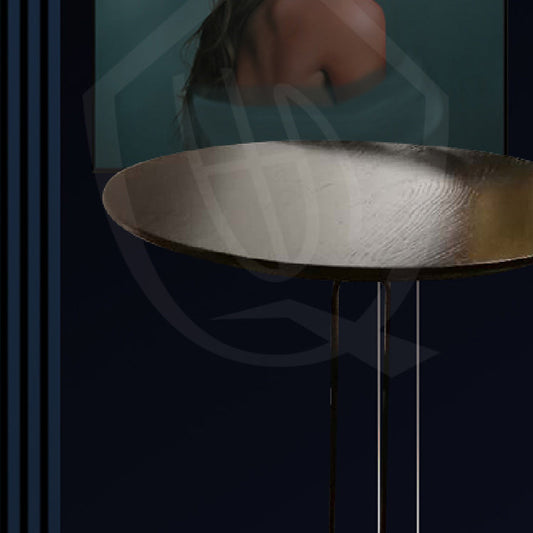 Design di base di base di piedistallo rotondo tavolo in legno solido tavolino in stile nordico